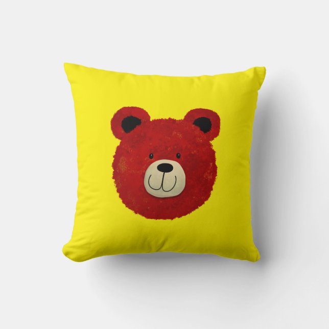 Red Bear Cushion (Front)