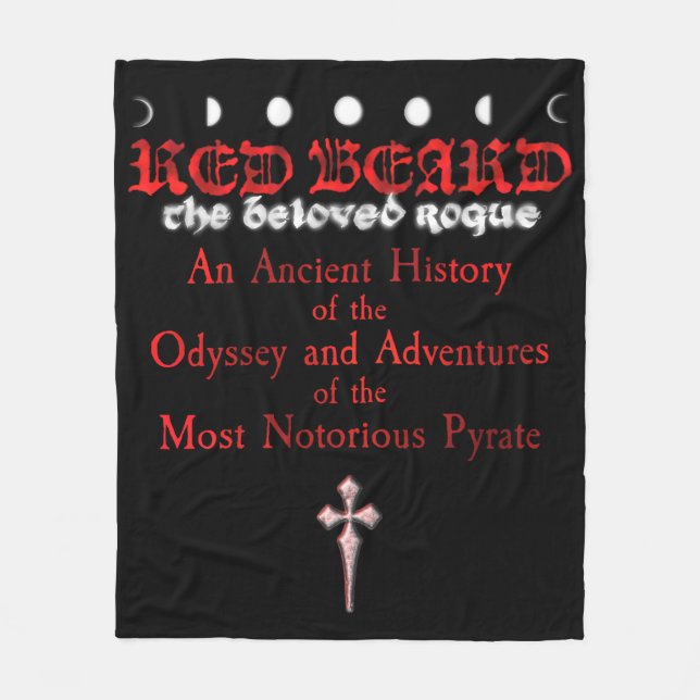 Red Beard medium throw blanket (Front)