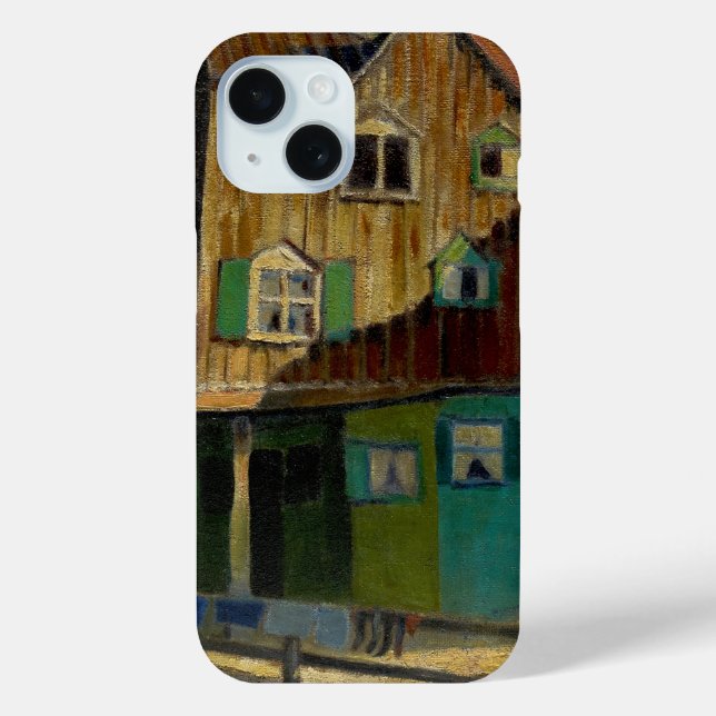 Red Bedding by Grant Wood Case-Mate iPhone Case (Back)