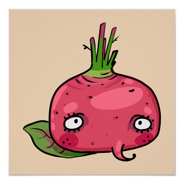 Red Beete beet Poster (Front)