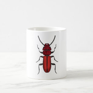 Red beetle coffee mug