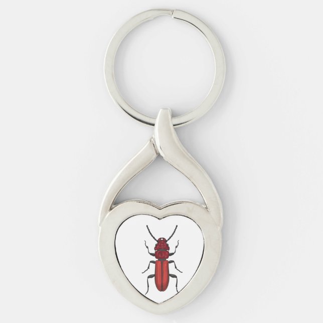 Red beetle key ring (Front)