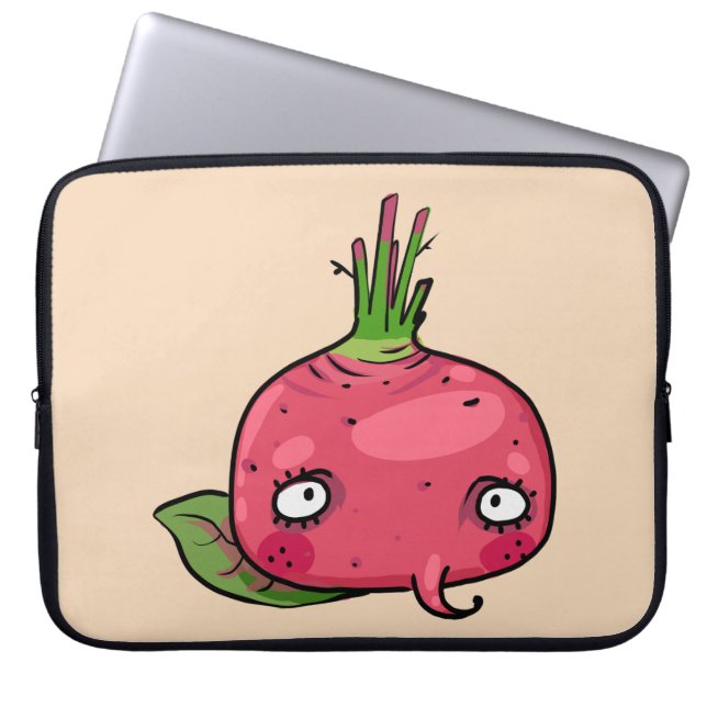 Red Beetroot Laptop Sleeve (Front)