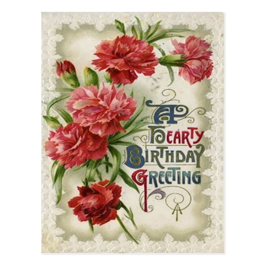 Red Begonia Flower Flowers Postcard