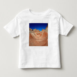 Red, Beige and yellow striping in wind and Toddler T-Shirt