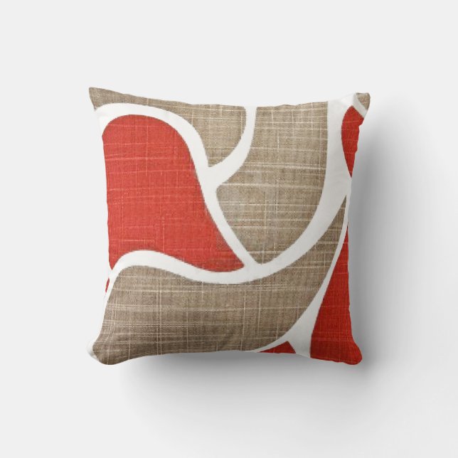 Red & Beige Cushion (Front)