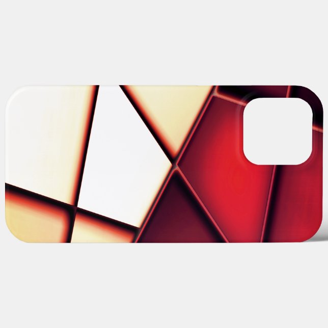 Red beige rectangle trapezoids, and power to alter Case-Mate iPhone case (Back (Horizontal))
