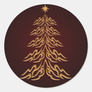 Red Bell  Christmas Tree Stickers