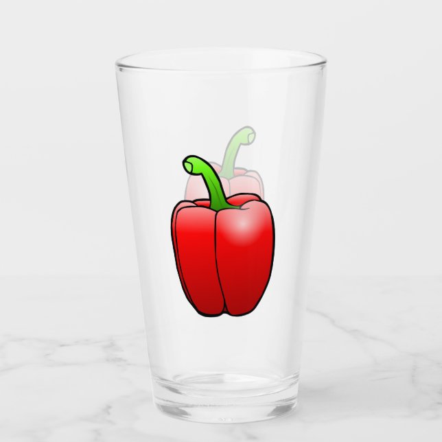 Red Bell Pepper Glass (Front)