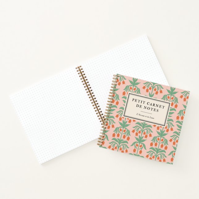 Red Bellflower Notebook (Inside)