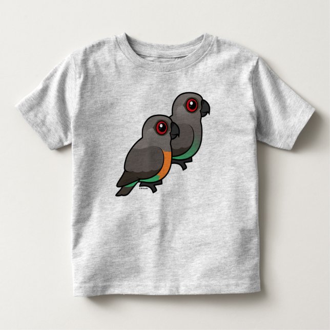 Red-bellied Parrot Pair Toddler T-Shirt (Front)