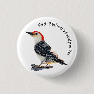Red-Bellied Woodpecker 3 Cm Round Badge