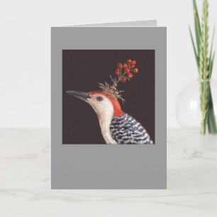 red-bellied woodpecker card