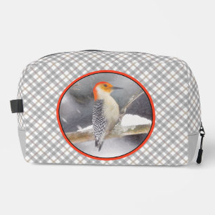 Red-Bellied Woodpecker Painting Original Bird Art Dopp Kit