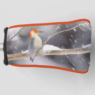 Red-Bellied Woodpecker Painting Original Bird Art Golf Head Cover