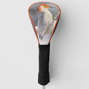 Red-Bellied Woodpecker Painting Original Bird Art Golf Head Cover