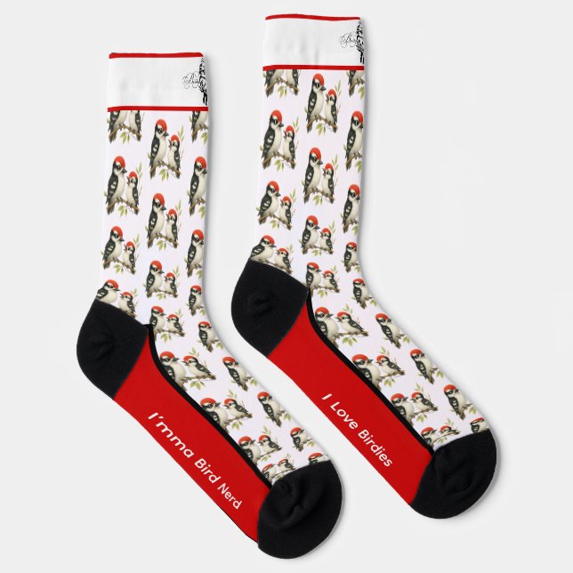 Red Bellied Woodpecker Socks (Right)