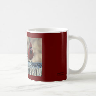 Red-Bellied Woodpecker with Red Cardinal Coffee Mug