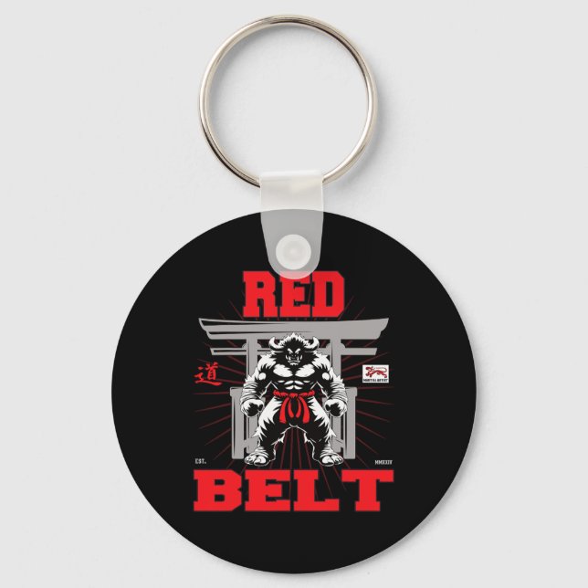 Red Belt Championship In Sight!  Key Ring (Front)