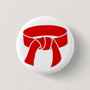 Red Belt pinback button