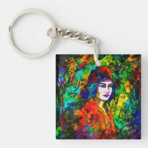 Red Beret Key Ring