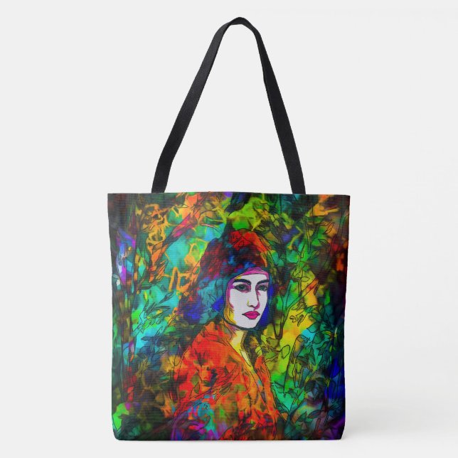 Red Beret Tote Bag (Front)