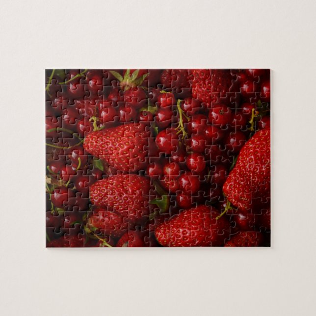 Red Berries and Strawberries Jigsaw Puzzle (Horizontal)