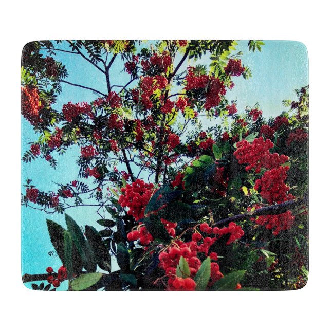 Red berries cutting board (Front)