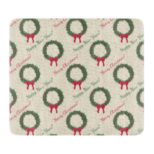 Red Berries Holly Merry Christmas Cutting Board