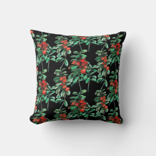 Red berries, lingonberry cushion