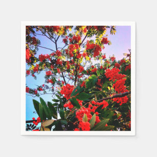 Red berries napkin
