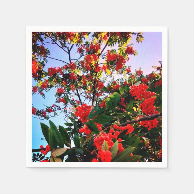 Red berries napkin (Front)