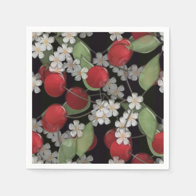 Red berries napkin (Front)