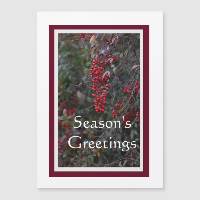 Red berries Season's Greetings (Front)