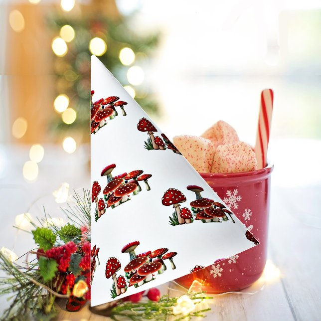 Red Berry Garden Greenery Toadstool Magic Mushroom Party Hat (Red Berry Garden Greenery Toadstool Magic Mushroom Party Hat)