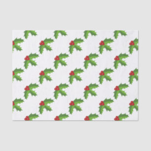 Red Berry Holly Tissue Paper