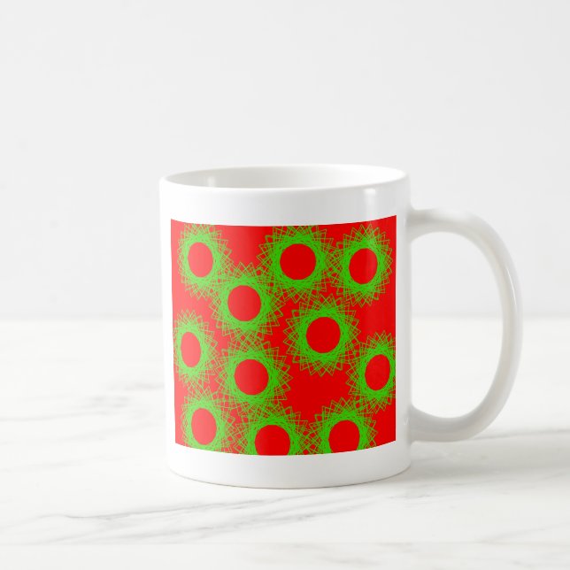 red berry lucky circle coffee mug (Right)