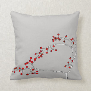 Red berry pillow