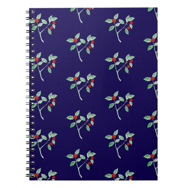 red berry plant notebook (Front)