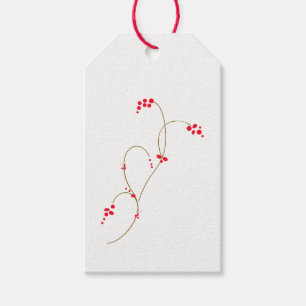 Red Berry Tag Set