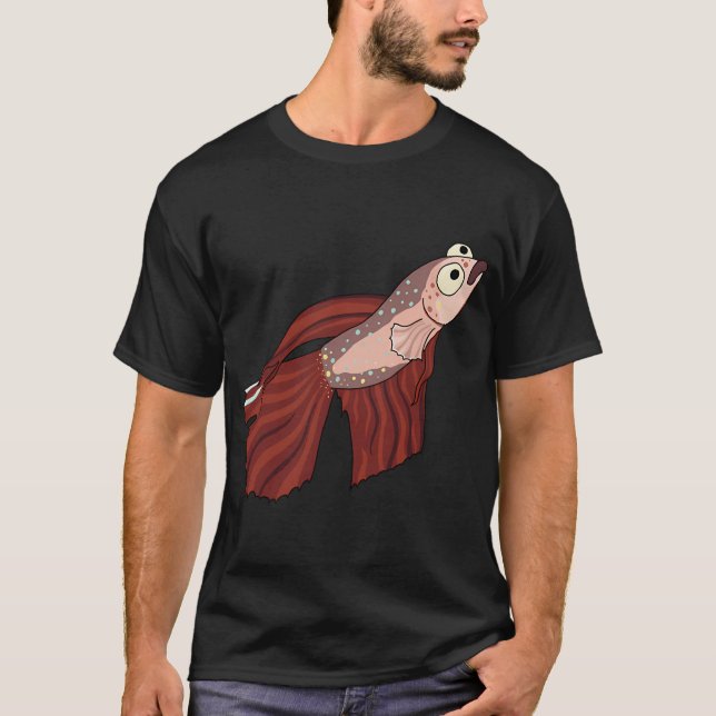 Red Betta Fish T-Shirt (Front)