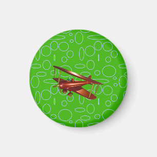 Red Bi-plane on Green Circles and Loops Magnet