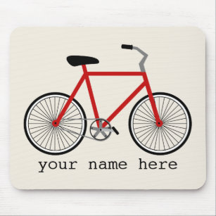 Red Bicycle Mousepad