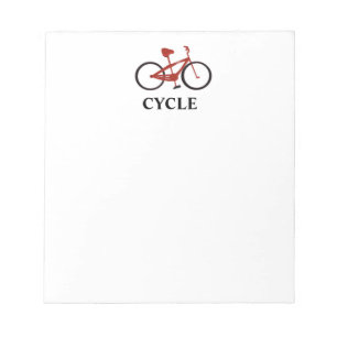 Red Bicycle Notepad
