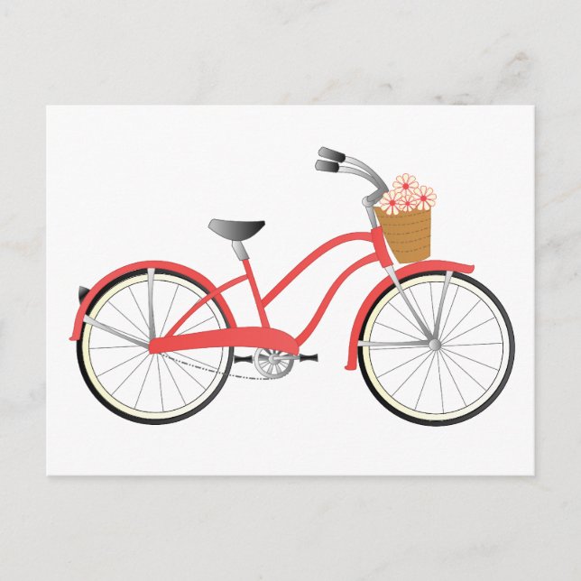 Red Bicycle Postcard (Front)
