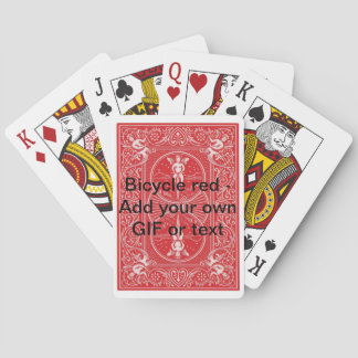 Red Bicyle make your own Playing Cards