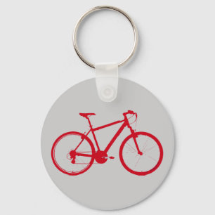red bike, cycling key ring