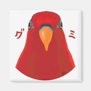 Red birb “GUMI” Magnet