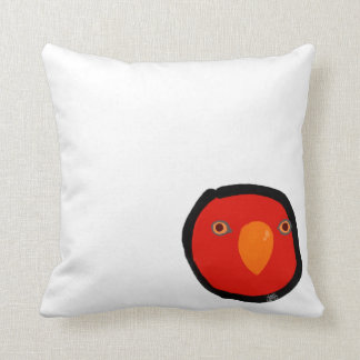 Red birb "GUMI" wuewuewuewuewue.....staring . Cushion