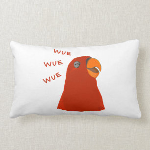 Red birb "GUMI" wuewuewuewuewue.....staring II Lumbar Cushion